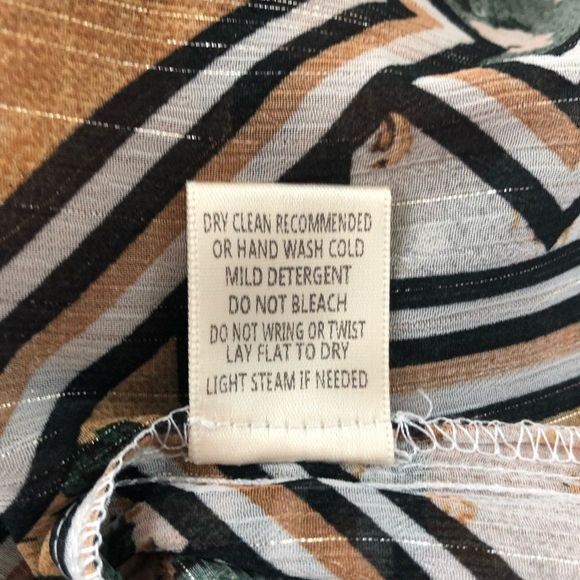 Lovestitch Patchwork Mixed Print Open Shoulder Long Sleeve Top size Medium - Picture 13 of 14